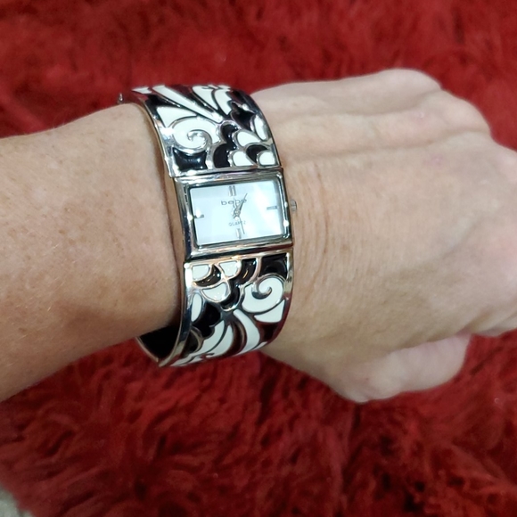 Bebe cuff patterned bracelet watch - Picture 2 of 5
